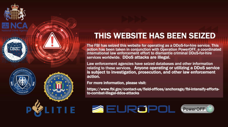 打擊DDoS攻擊租賃平台：FBI和(hé)Europol查獲13個(gè)平台